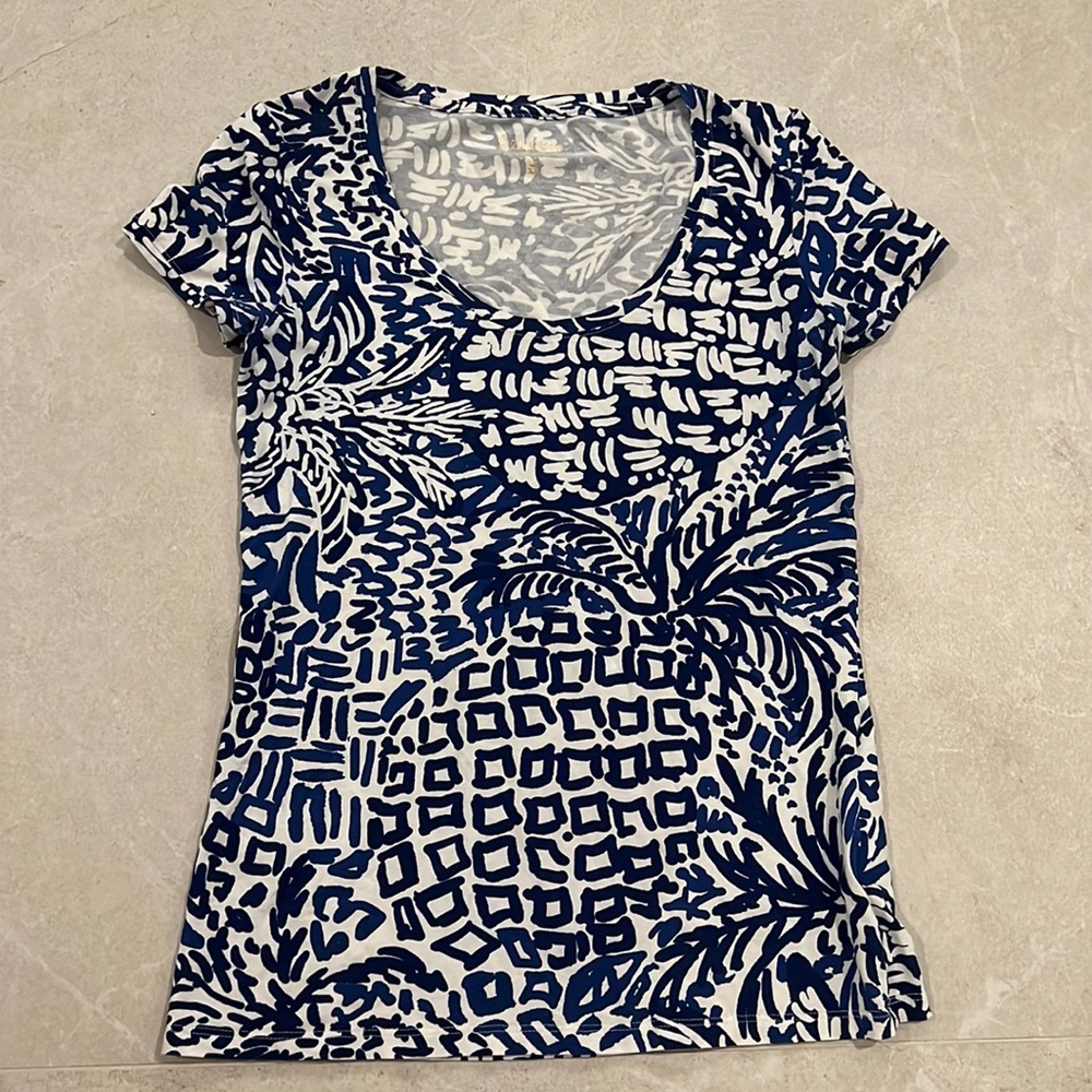 Lilly Pulitzer blue top
